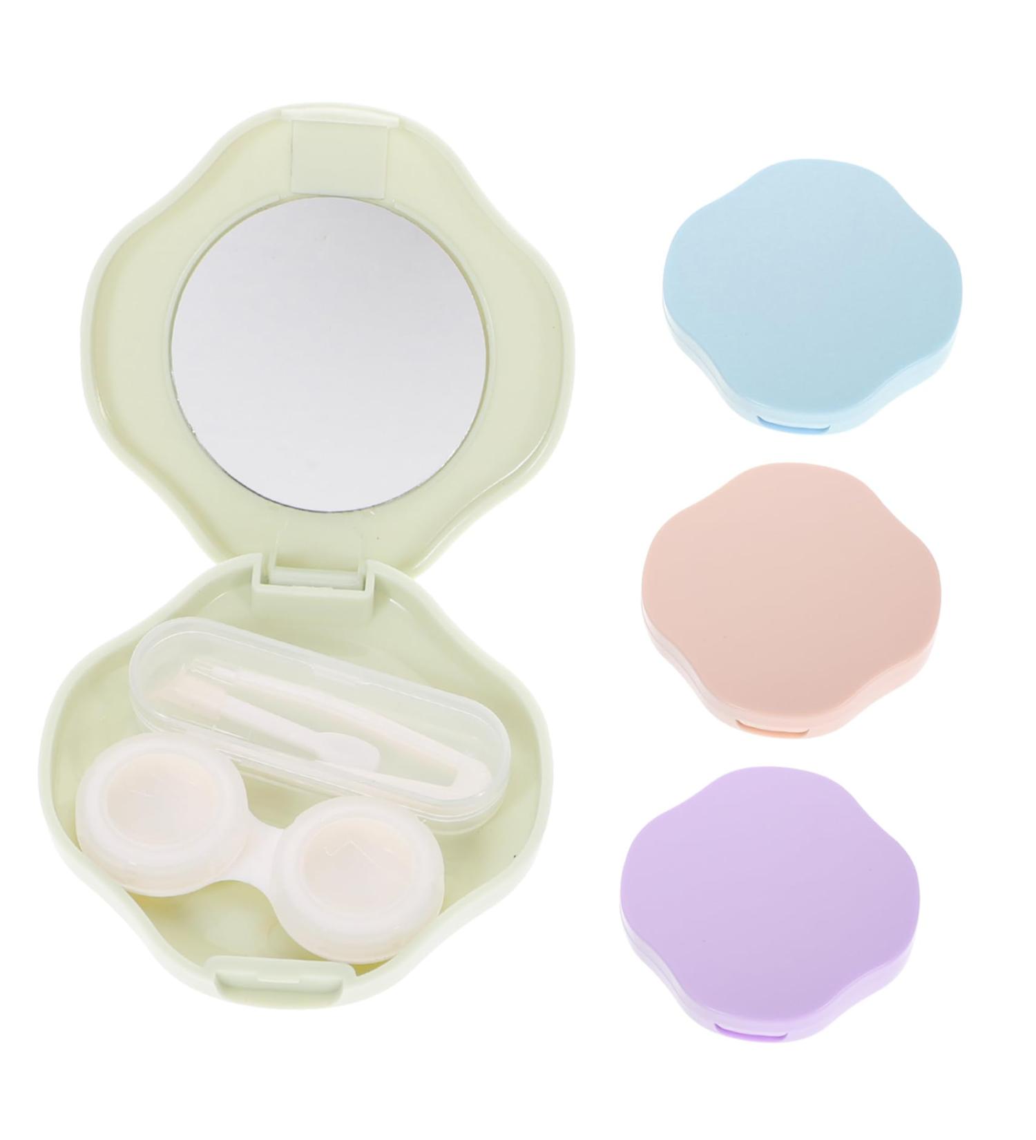 Lurrose 4 Series Colored Contact Lens Care Box - Portable Reusable Container Kit & Travel Glasses Case - Buy Online on GoSupps.com