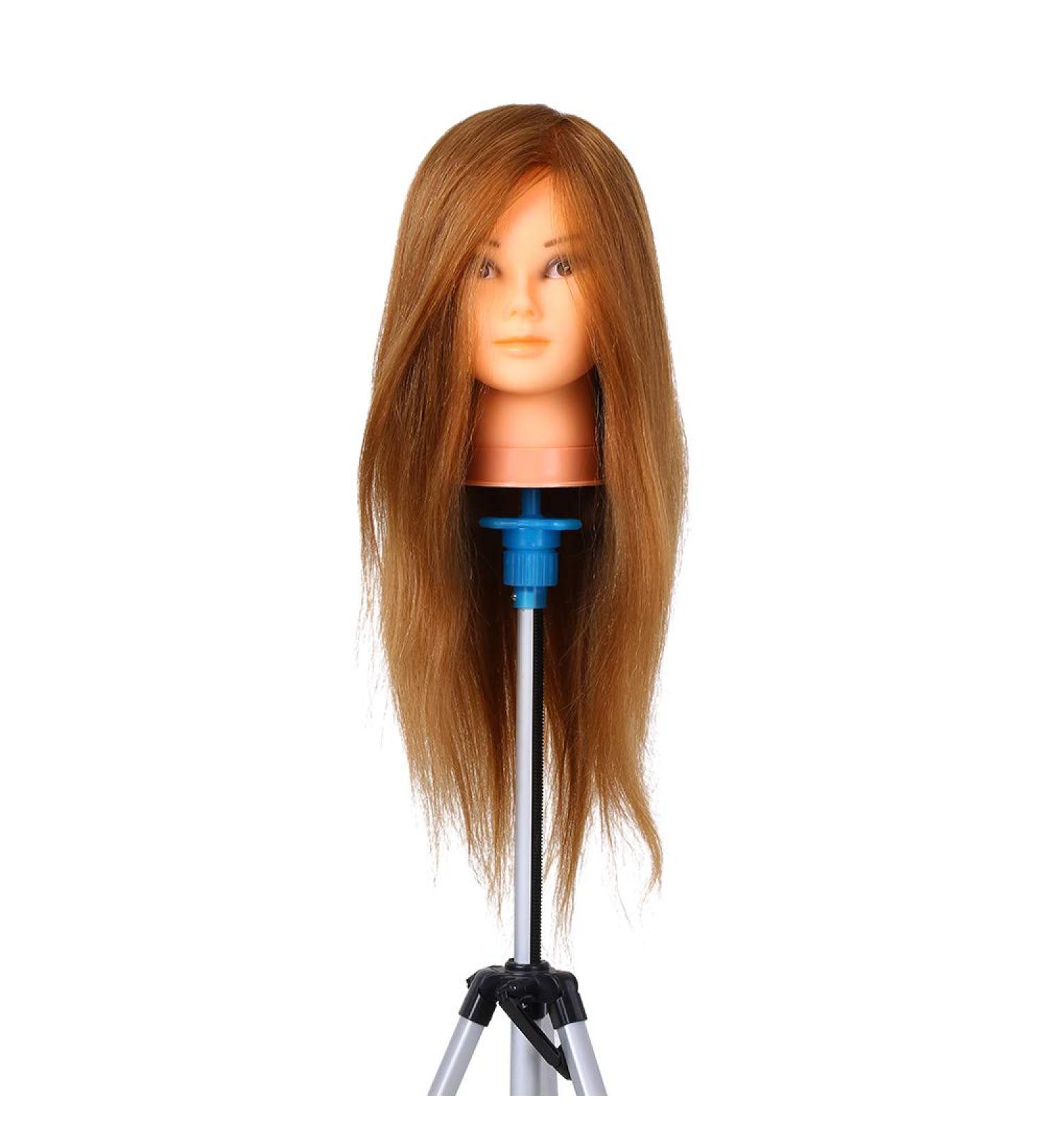 100% Real Hair Training Heads for Hairdressers | Professional DIY Hairstyle Practice Set - Buy Online on GoSupps.com