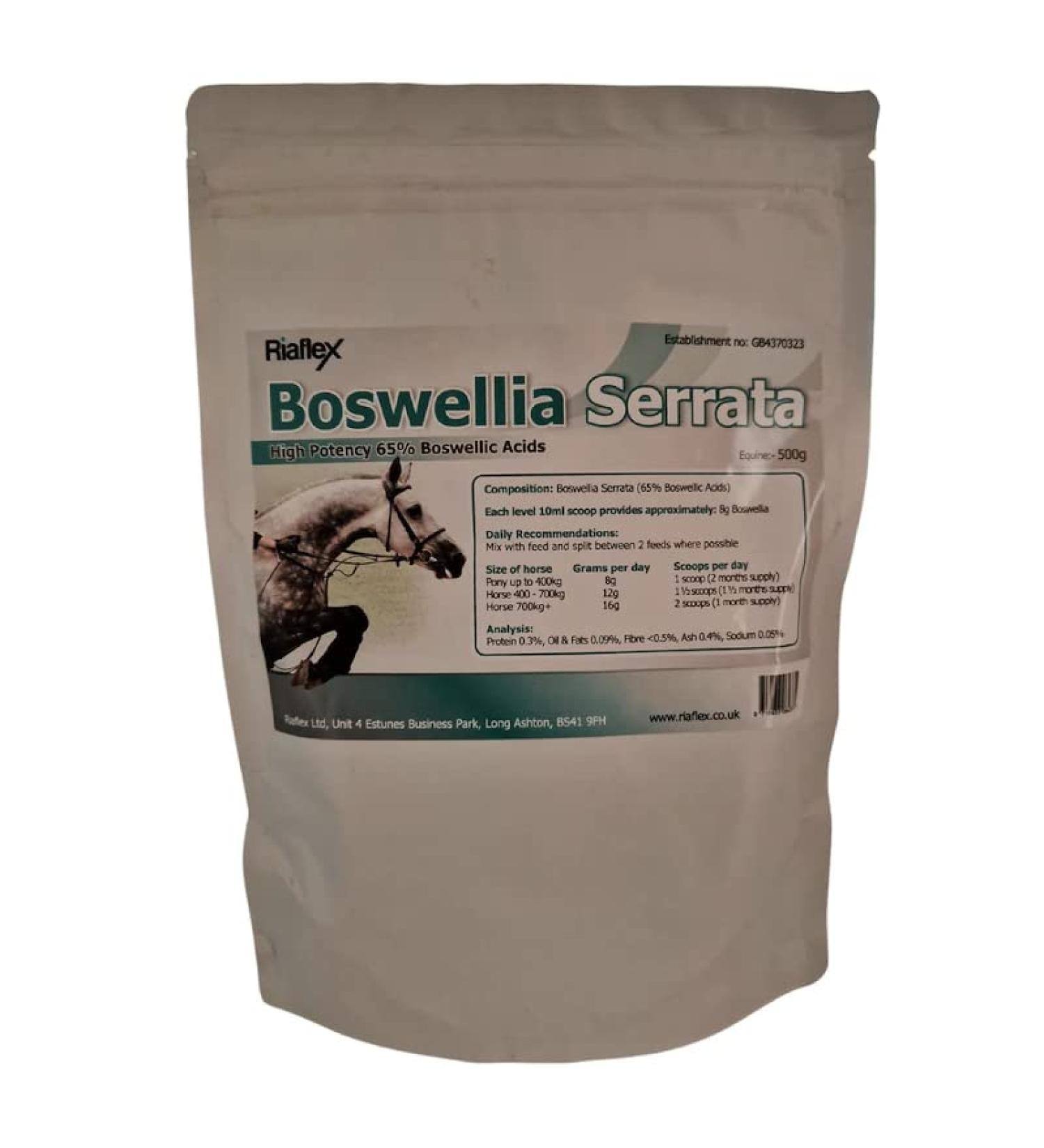 Riaflex Equine Boswellia Serrata 65% | High Potency Joint & Mobility Support | Exceptional Strength 50% Stronger than standard Boswellia (300g)