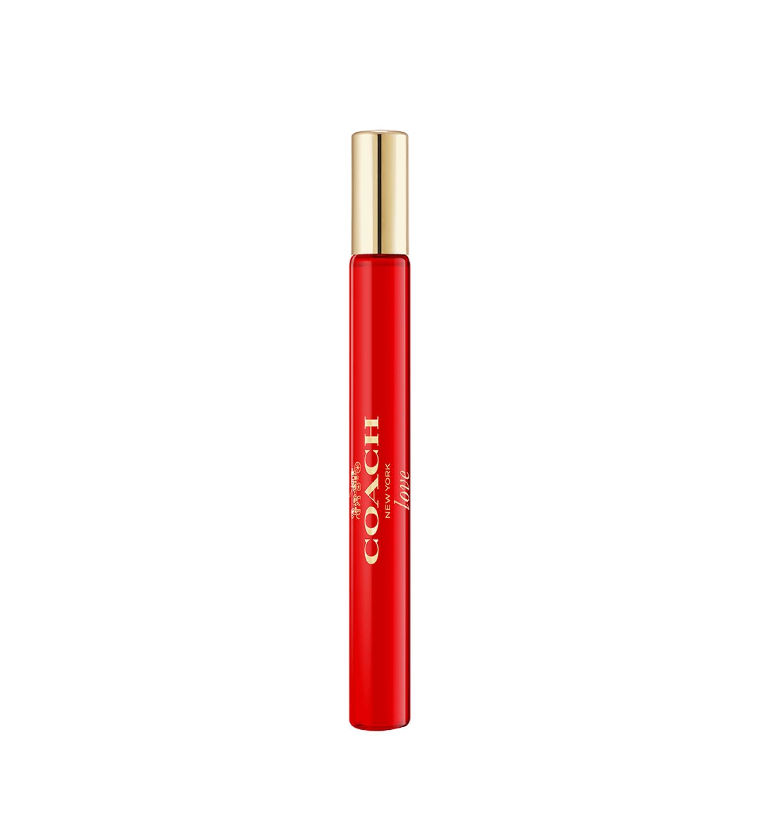 Coach Love Eau de Parfum Purse Spray - Long Lasting Fragrance with notes of Strawberry Red Velvet Rose & Cedarwood - Floral & Fruity - 0.33 fl. oz. 0.33 Fl Oz (Pack of 1)