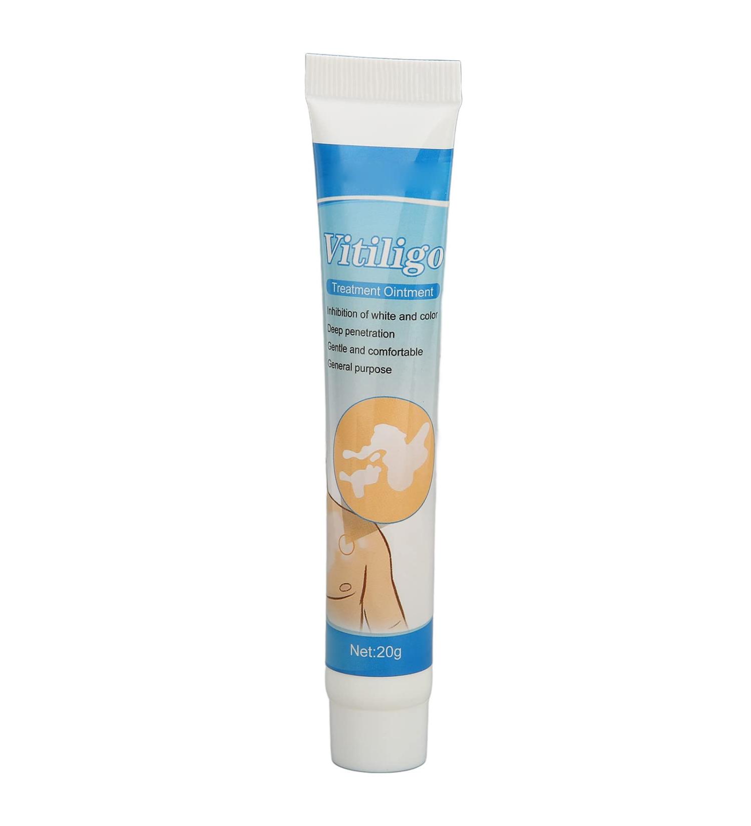 Vitiligo Treatment Cream 20g - Herbal Extract for White Spots & Skin Pigmentation - Reduce Leukoplakia - Buy Online on GoSupps.com