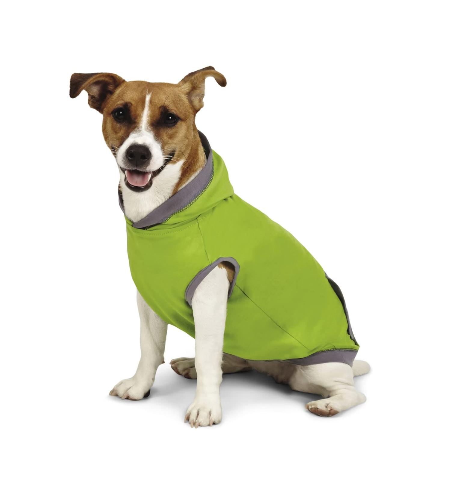 Insect Shield Insect Repellant Lightweight Hoodie for Protecting Dogs from Fleas Ticks Mosquitoes & More Green 12-Inch - Buy Online on GoSupps.com