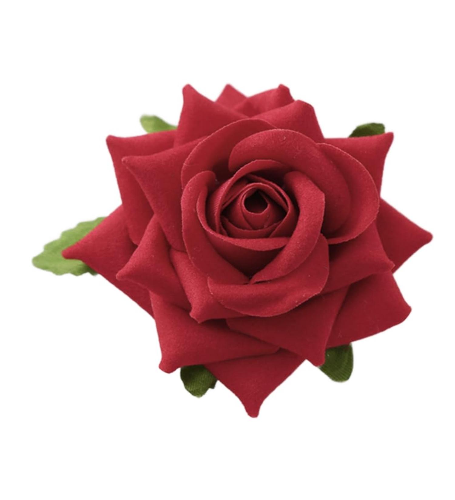 hgnxa Rose Hair Clip Flower Barrettes Flower Hair Clip For Women Flower Brooch Flower Hairpin Rose Brooch Pin Bride Brooch Pin - Buy Online on GoSupps.com