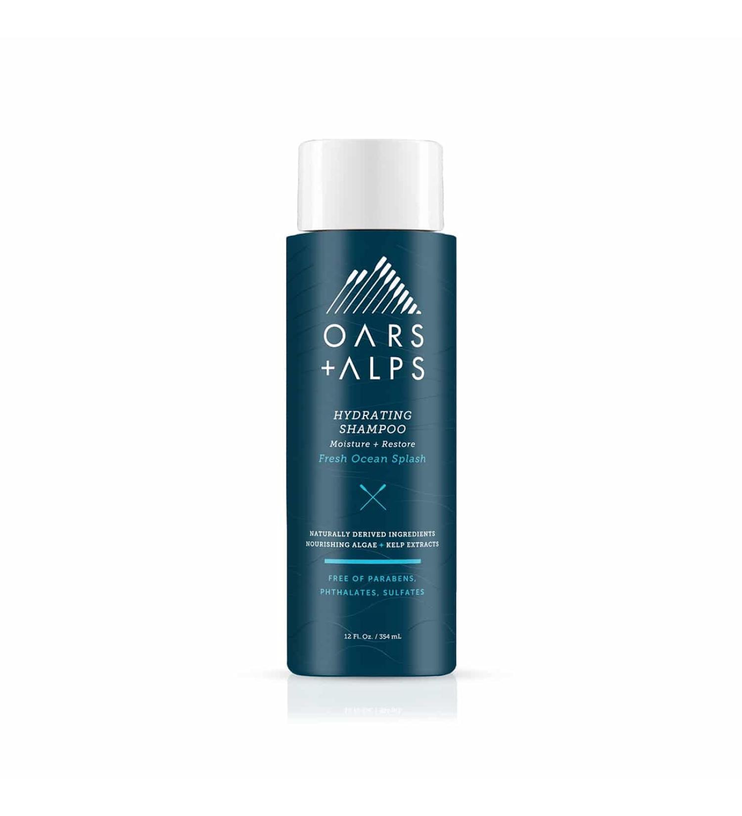 Oars + Alps Men's Sulfate-Free Hair Shampoo with Kelp and Algae Extracts - 12 Fl Oz - Buy Online on GoSupps.com