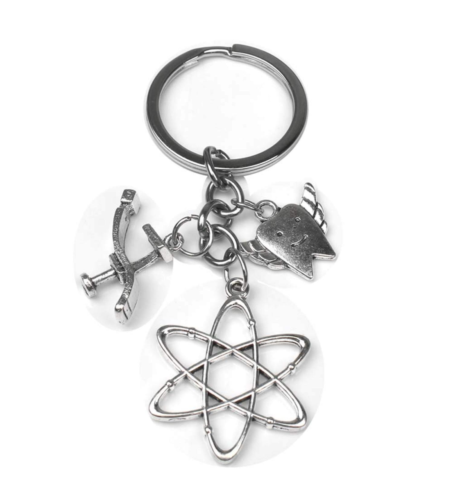 Medical key chain needle syringe stethoscope cute keychain jewelry gift DIY handmade (#8)