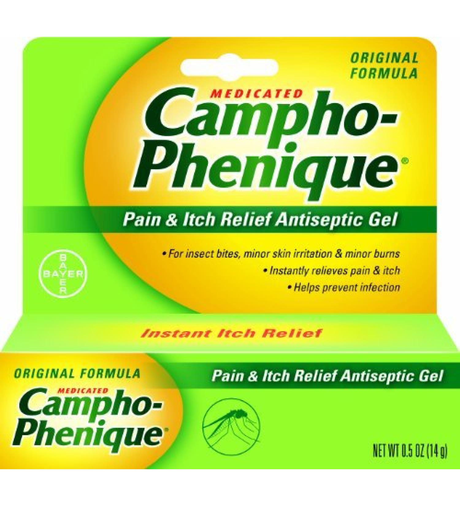 Campho-Phenique Pain & Itch Relief Antiseptic Gel 0.5 oz (Pack of 2) 0.5 Ounce (Pack of 2)