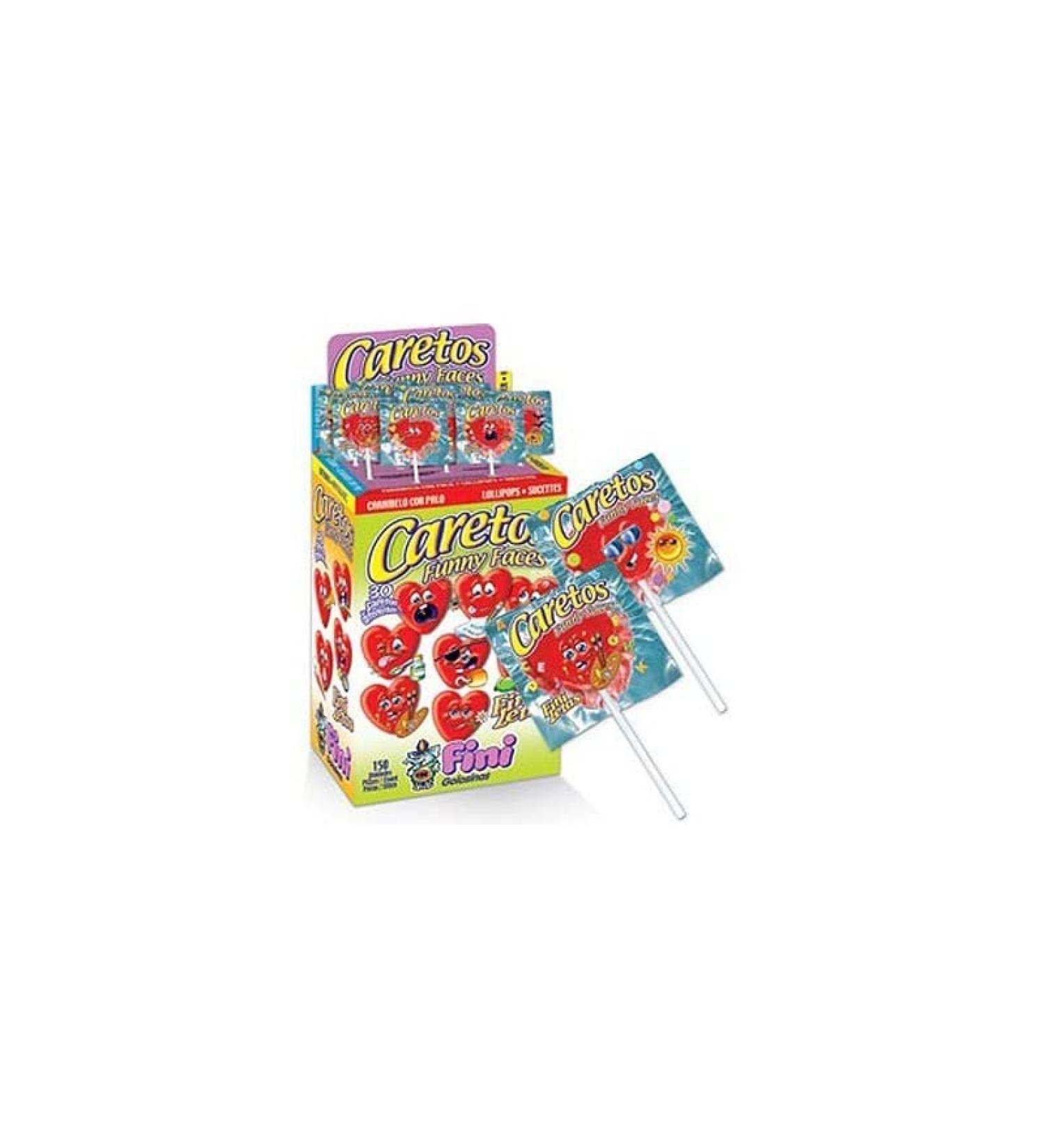 Fini - Caretos Funny Faces Strawberry