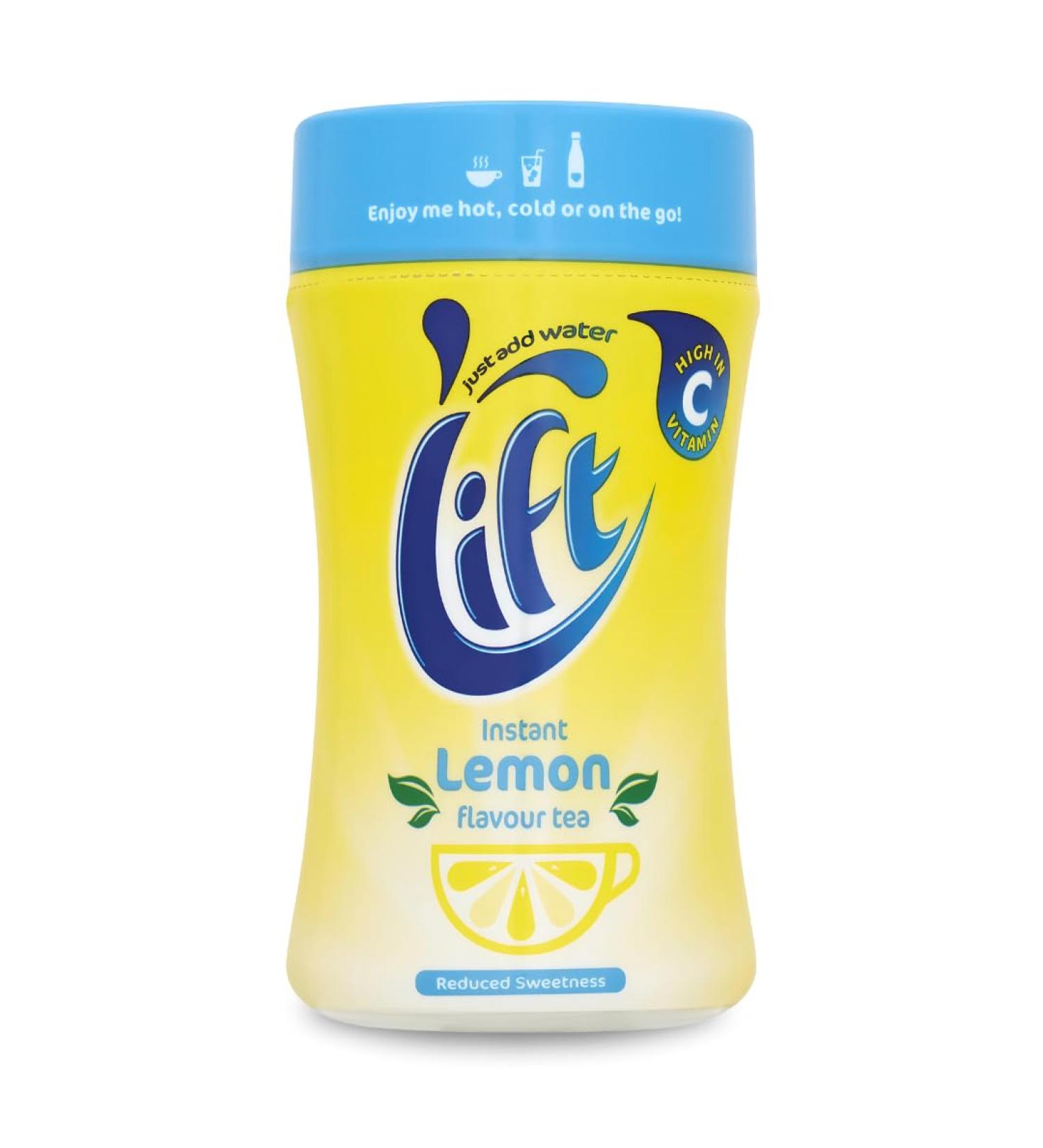 Lift Instant Lemon Flavour Tea with Reduced Sweetness 165g - Buy Online on GoSupps.com