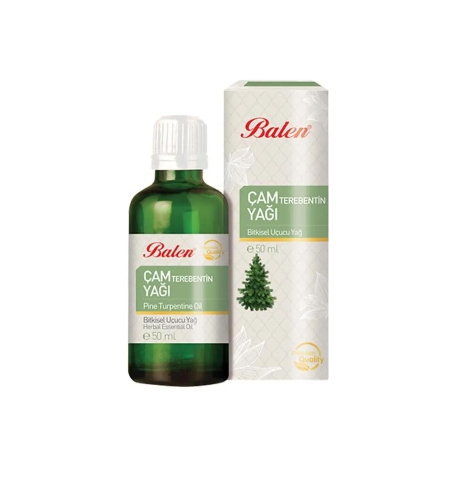 Balen Pine Turpentine Essential Oil 50ml for Hair Care Distillation Method Natural Colour