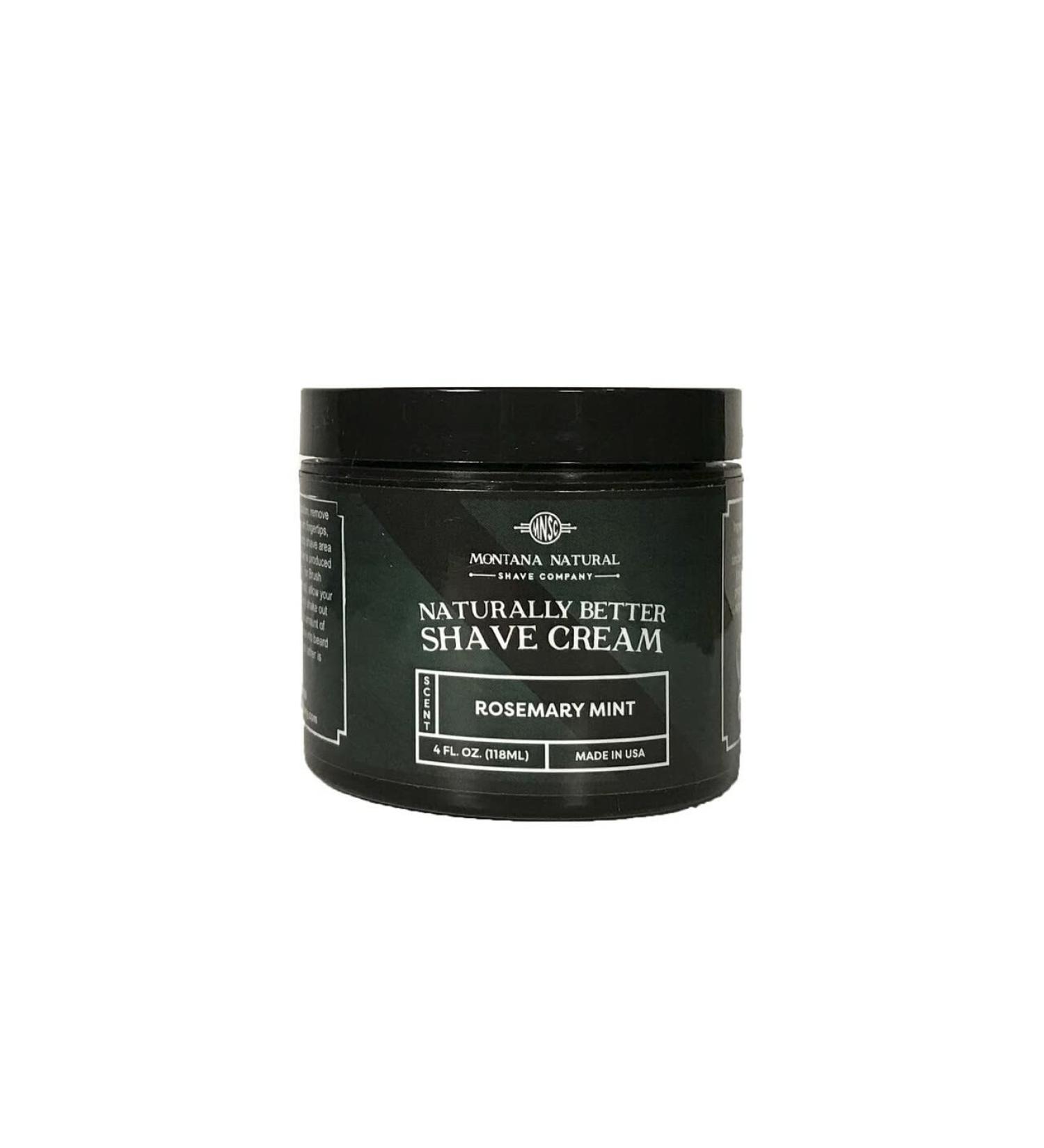 Buy MNSC Rosemary Mint Shave Cream - Hypoallergenic All-Natural Formula for Smooth Shaves & Irritation-Free Skin - Handcrafted in USA - Buy Online on GoSupps.com