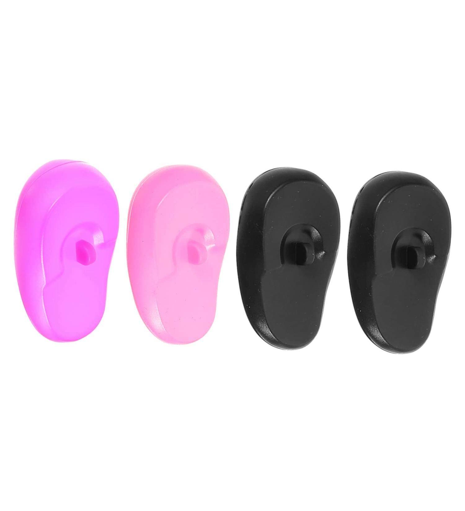 BCOATH 4pcs Hair Dye Earmuffs - Black Ear Cuff Shawl with Silica Gel for Baking Oil - Buy Online on GoSupps.com