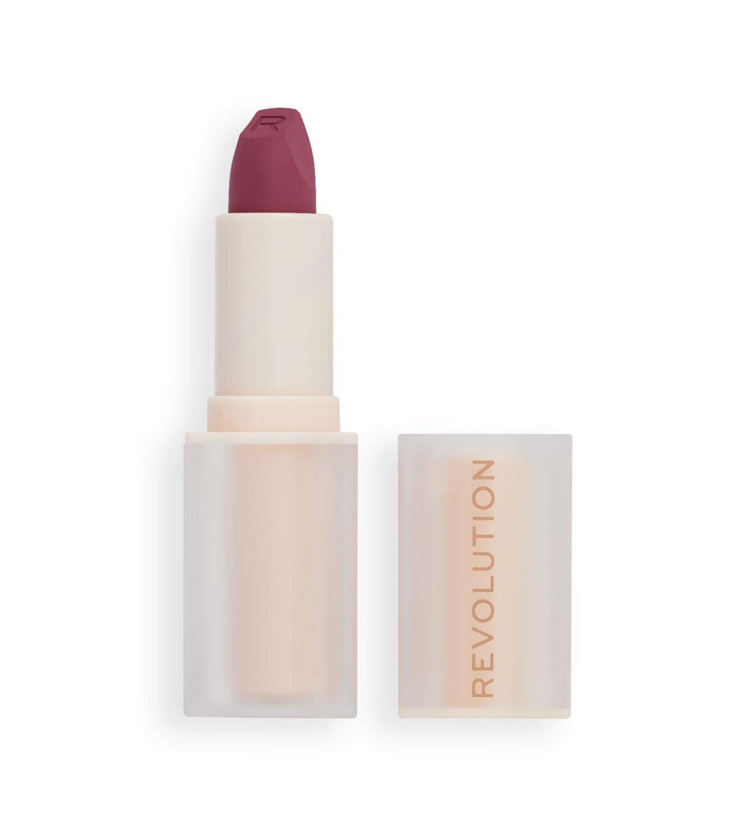 Makeup Revolution Lip Allure Soft Satin Lipstick - Berry Boss | Long-Lasting Satin-Luxe Finish - Buy Online on GoSupps.com