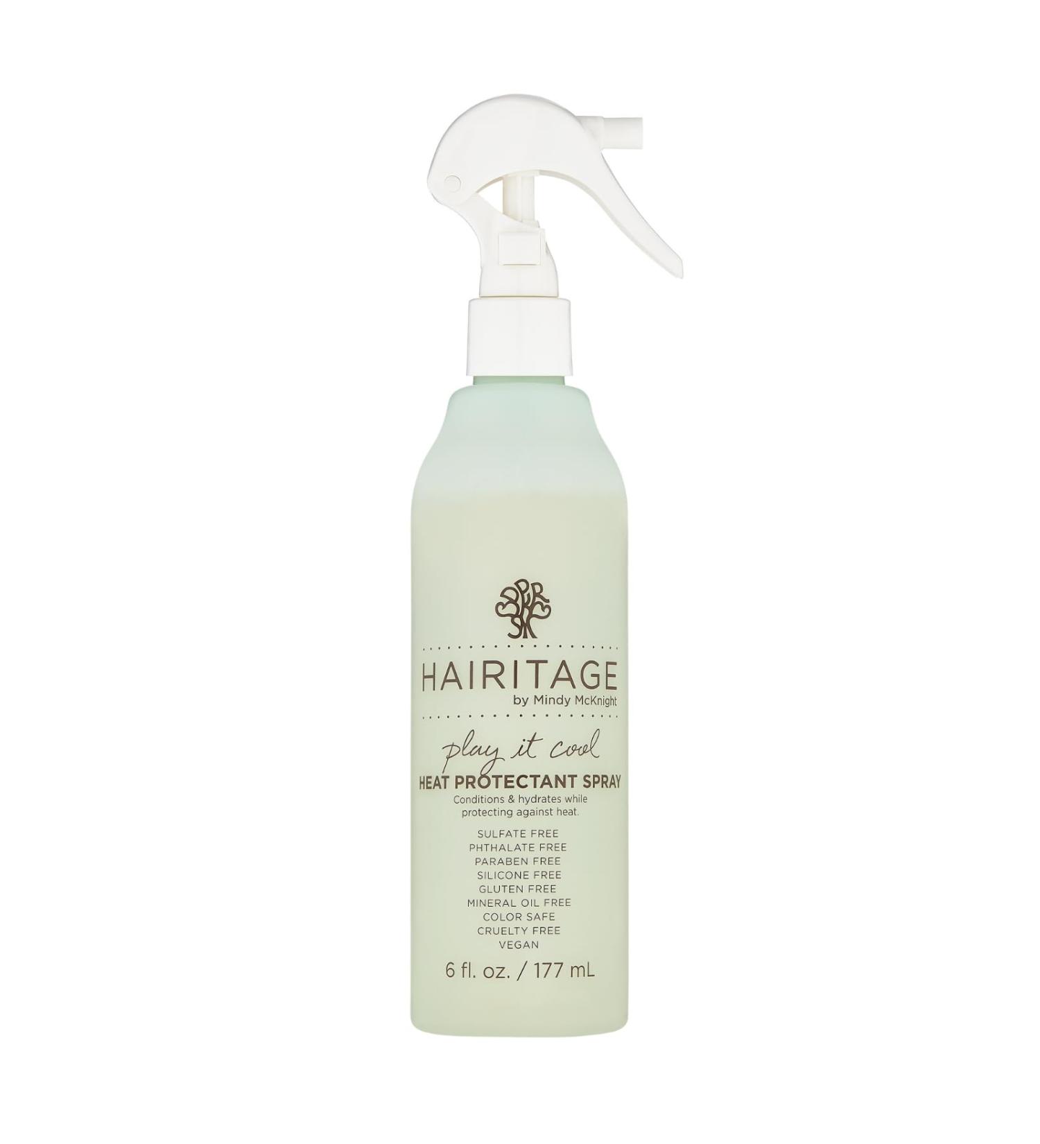 Hairitage Heat Protectant Spray - Protects Up to 450 F | Hydrates & Strengthens All Hair Types - Buy Online on GoSupps.com