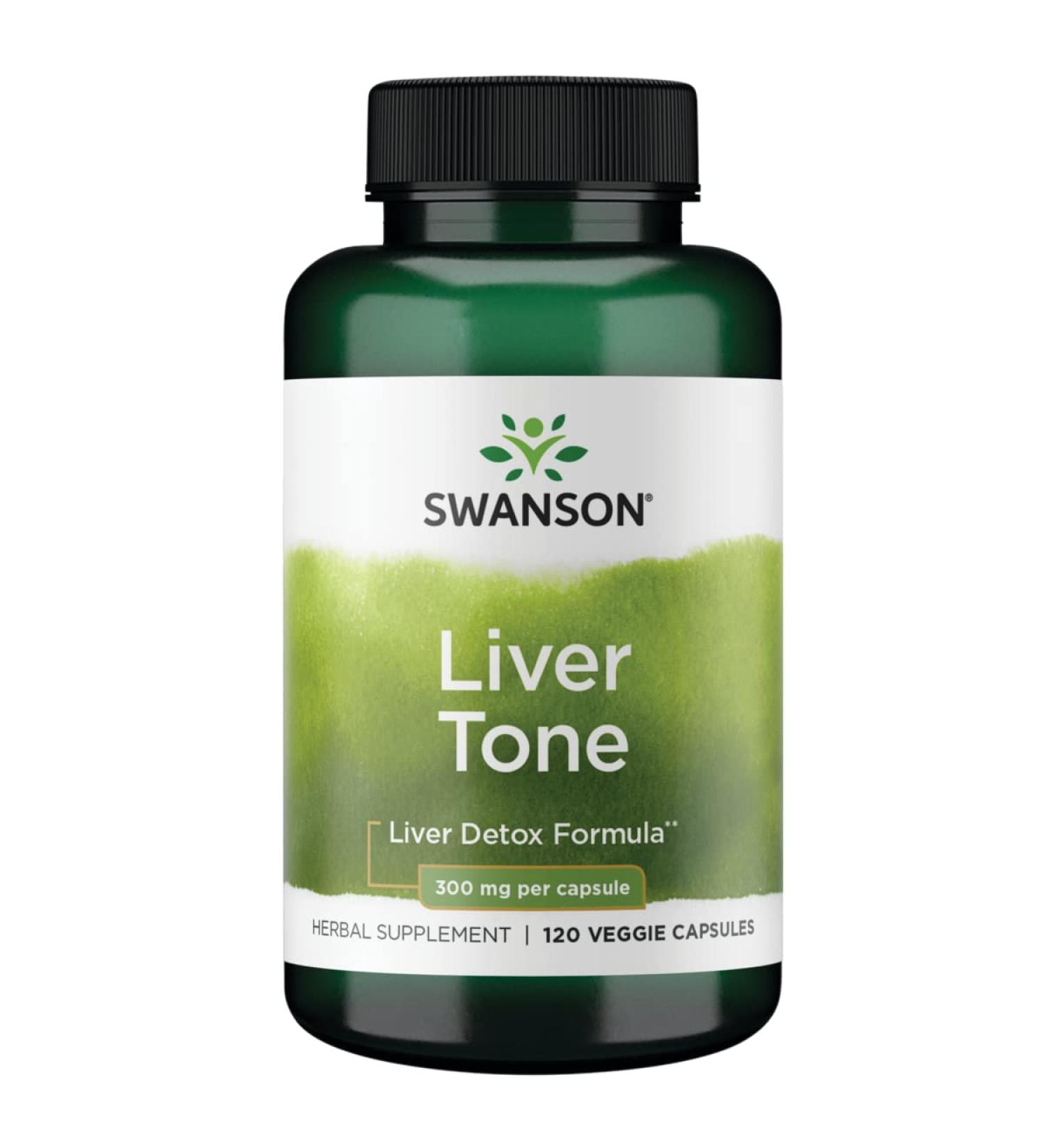 Swanson Liver Tone Liver Detox Formula 300mg 120 Veg Capsules - Natural Liver Support - Buy Online on GoSupps.com