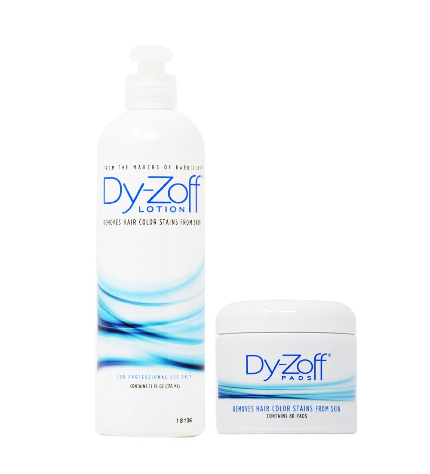 King Research Dy-Zoff Lotion 12oz + 80 Pads - Hair Color Stain Remover - Buy Online on GoSupps.com