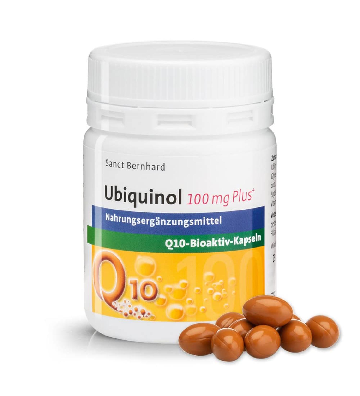 Sanct Bernhard Ubiquinol 100 mg Q10 bioactive PLUS capsules with 100 mg ubiquinol (Kaneka QH ) per capsule 75 capsules