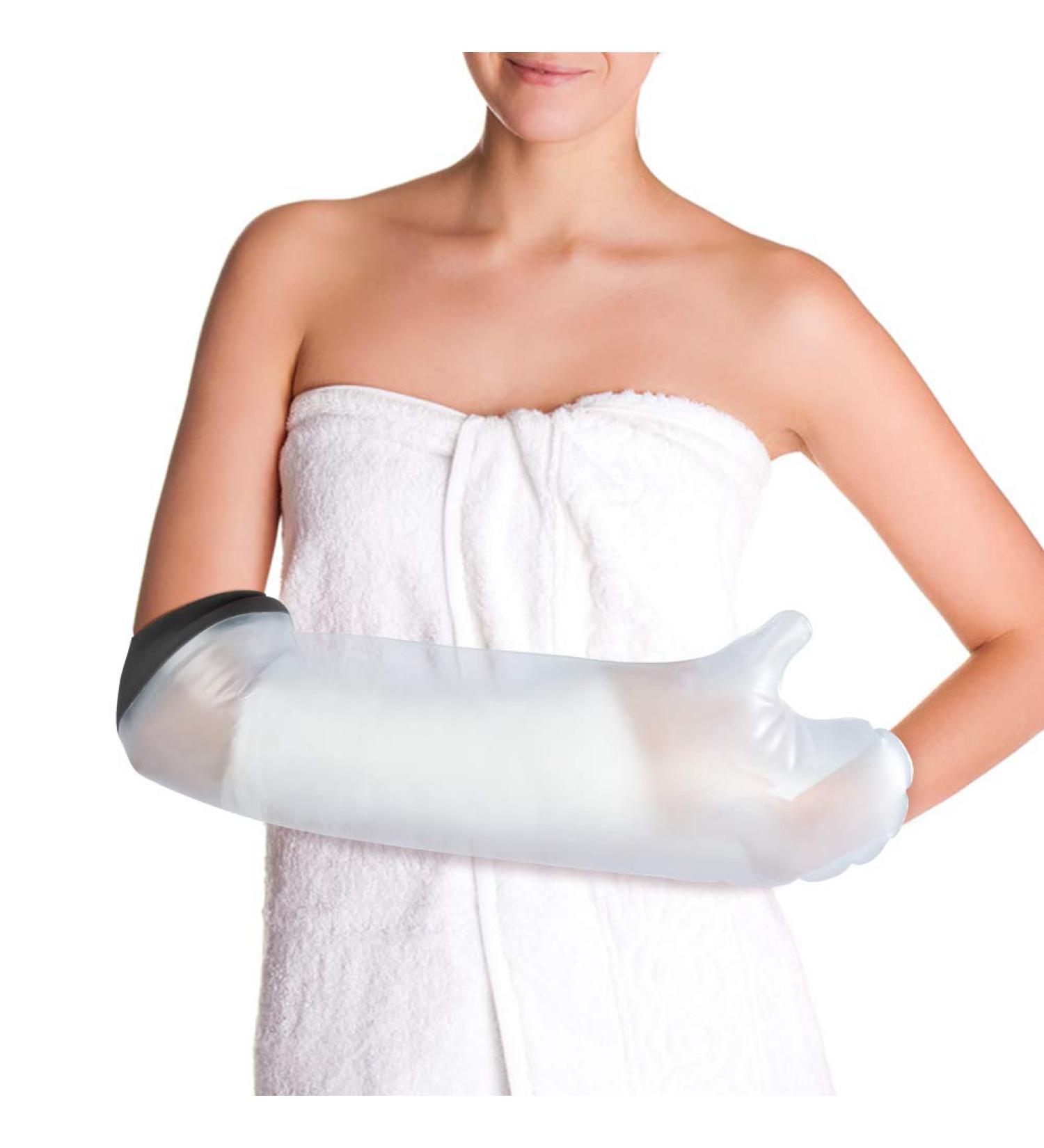 Waterproof Arm Cast Cover - Watertight Sealed Bag for Shower, Adult - Keep Wound Dry, Short Arm Size - No Skin Marks - Buy Online on GoSupps.com