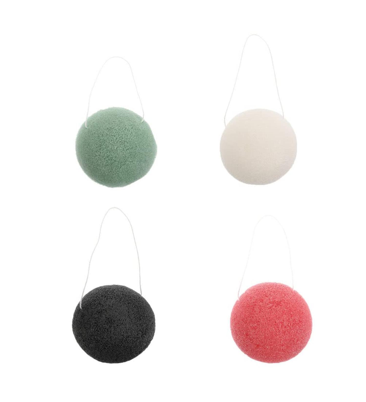FRCOLOR 4pcs Konjac Sponge Set | Deep Cleansing Facial Tools | Gentle Skin Care & Face Wash Sponges - Buy Online on GoSupps.com