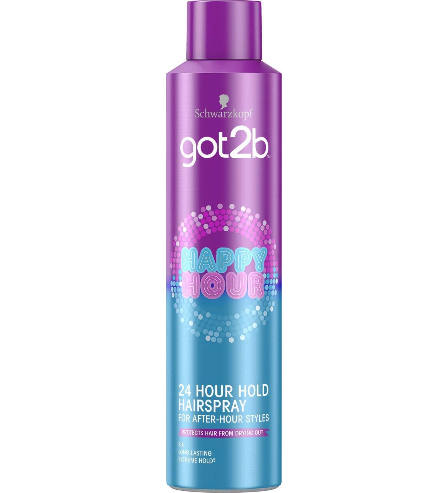 Schwarzkopf got2b Happy 24 Hour Hold Hairspray 300 ml Pack of 3 300 ml (Pack of 1)