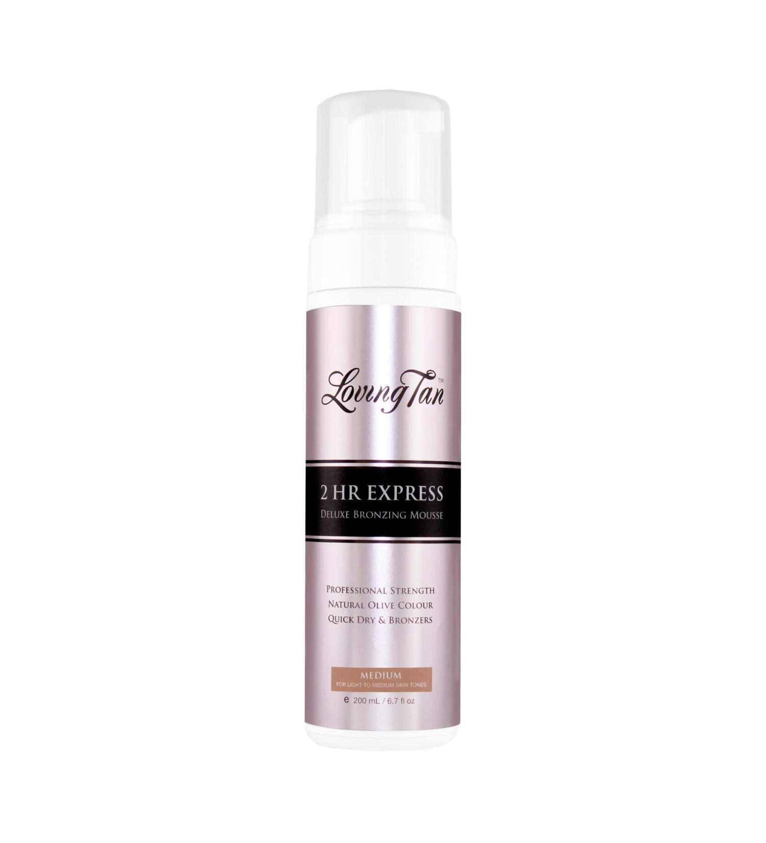 Loving Tan 2 HR Express Mousse 200ml - Medium | Fast-Acting Self Tanner - Buy Online on GoSupps.com
