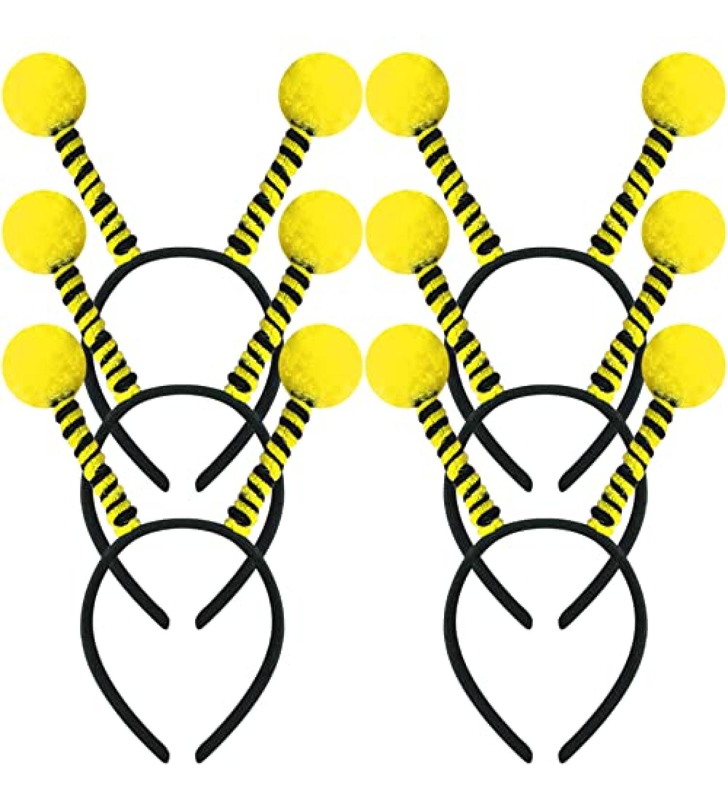Bumble Bee Headband 6 Pack for Women & Kids - Festive Tentacle Hair Bands for Halloween & Christmas - Buy Online on GoSupps.com