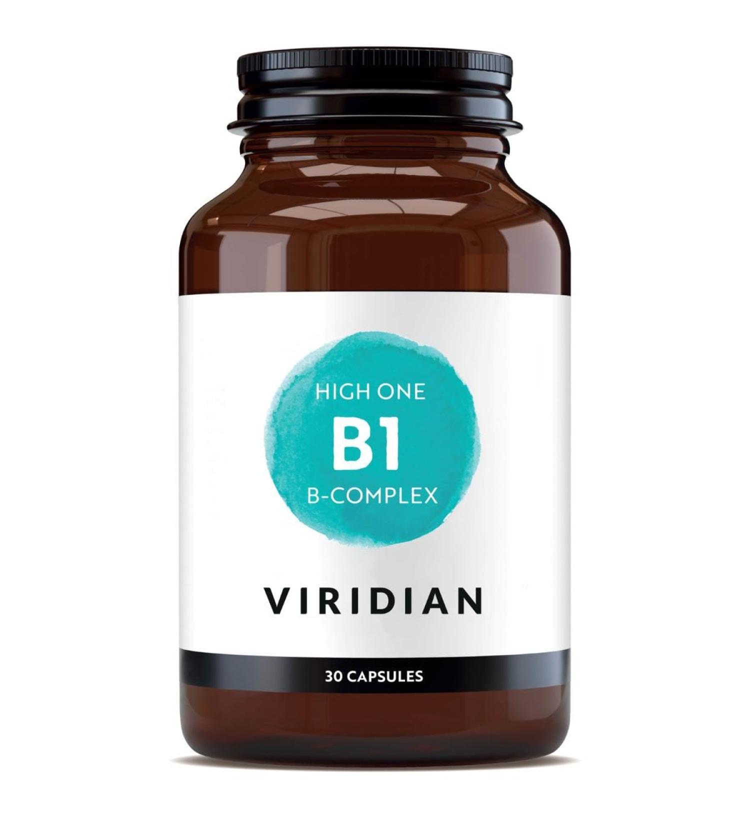 HIGH ONE Vitamin B1 with B-Complex: 30 Veg Caps