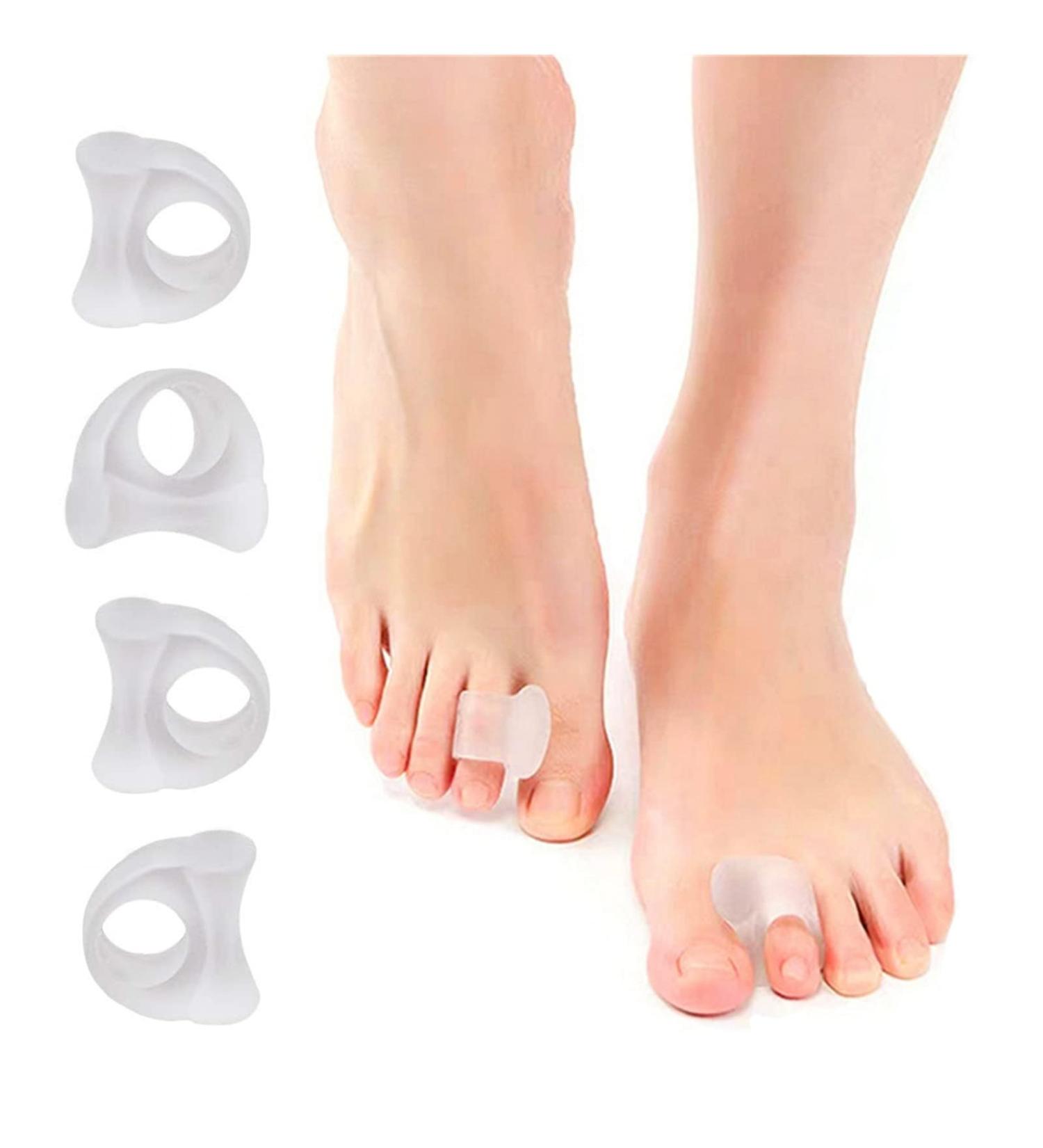 Feifanshop Gel Toe Separators - Overlapping Toe Relief Bunion & Toe Spreader | Pain Relief & Comfort for Feet - Buy Online on GoSupps.com