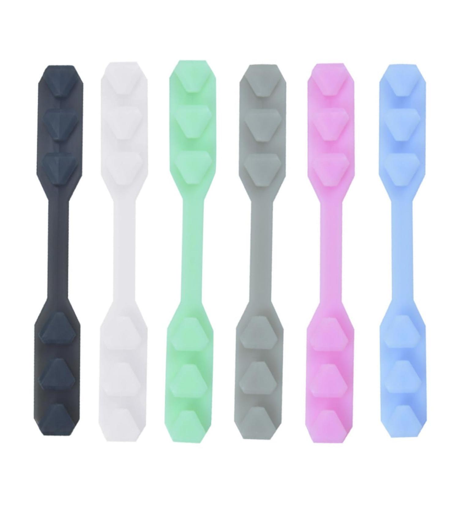 Magiclulu 18-Pack Mask Ear Rope Buckle Extensions - Non-Slip Black Hooks for Hanging Mask Straps - Enhance Comfort & Fit - Buy Online on GoSupps.com