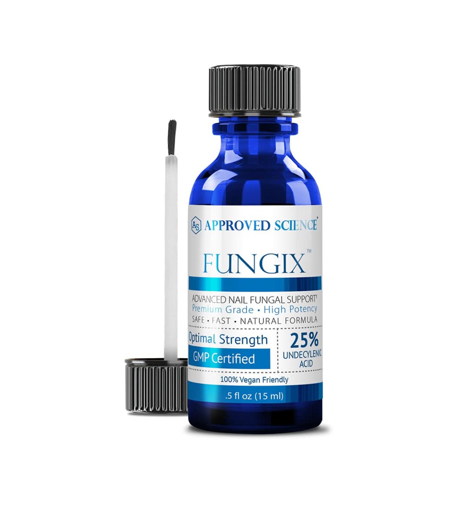 Fungix Nail Treatment - Tea Tree Oil & Essential Oils - Stops Nail Fungus - Vegan Friendly - 1 Bottle - Buy Online on GoSupps.com