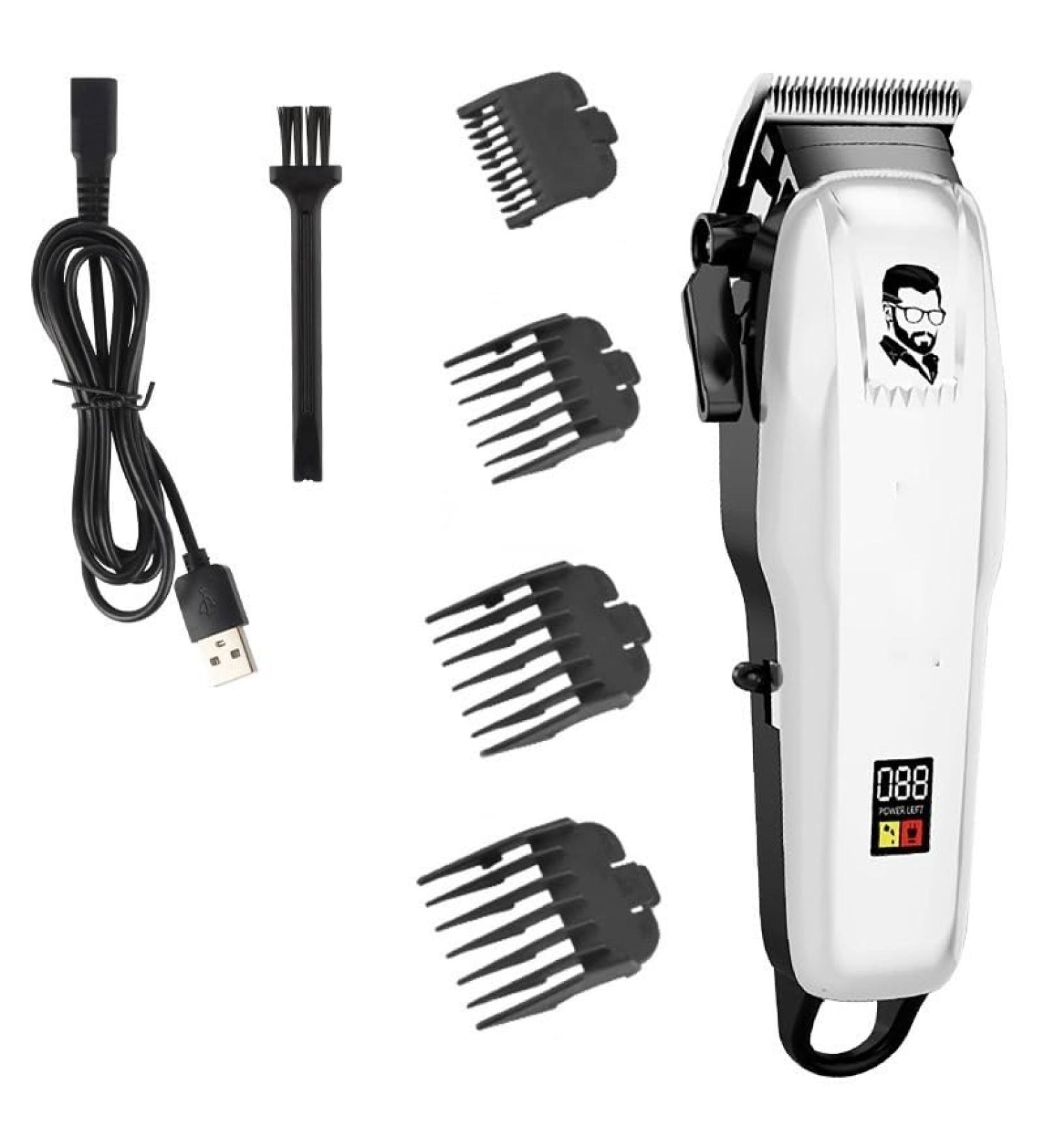 Professional Cordless Hair Clippers for Men - Rechargeable Electric Hair Trimmer Tool - Buy Online on GoSupps.com