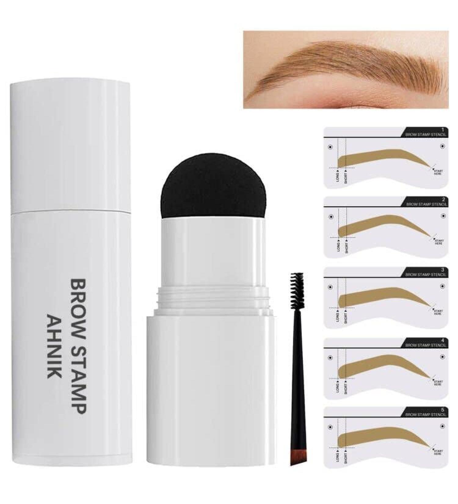Blonde Eyebrow Stamp and Shaping Kit - Waterproof, Long-Lasting Pomade with Reusable Stencils - Buy Online on GoSupps.com