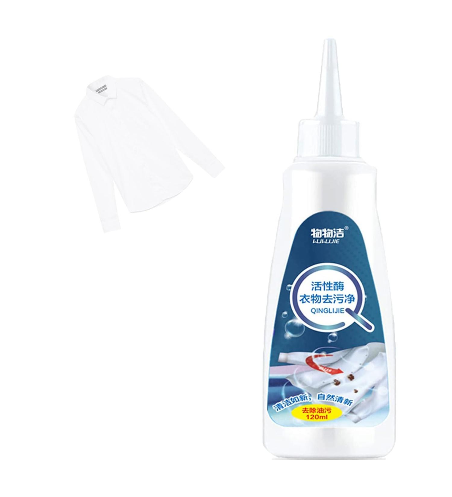 Active Enzyme Clothing Stain Remover Garment Stubborn Stain Cleaner Oil Remover Active Enzyme Laundry Stain Remover Clothing Quick Laundry Dry Cleaner (1pcs-b) - Buy Online on GoSupps.com