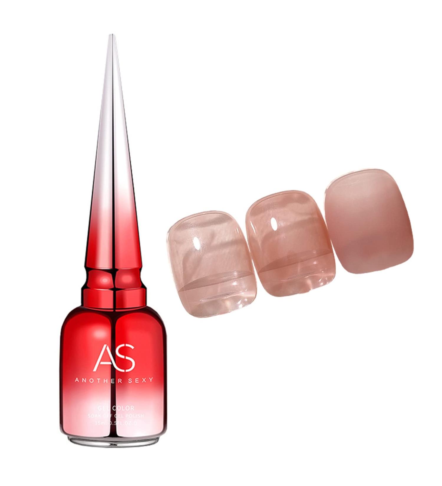 YOXIER Nail Jelly Polish Bright Translucent Jelly Polish Varnish UV Gel 15ml Delicate 12 - Buy Online on GoSupps.com