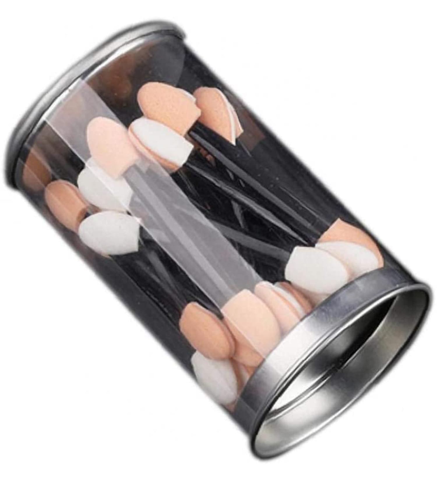 PULABO Dual Sided Eyeshadow Brush 30piece Portable Sponge Tipped Oval Makeup Applicator Tools for Eyeshade Convenient - Buy Online on GoSupps.com