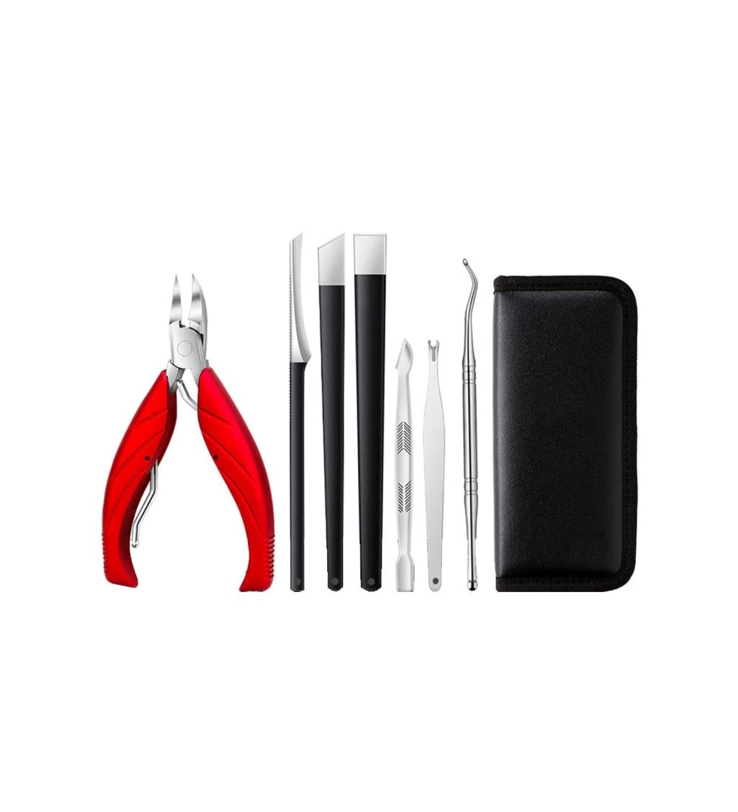 Nail Clipper Set 6/7/8 Piece Set of Nail Clippers Set Nail Set Personal Care Set Professional Pedicure Set Beauty Set Nail Clipper Kit (Color : Red Size : 8-Piece Set) - Buy Online on GoSupps.com