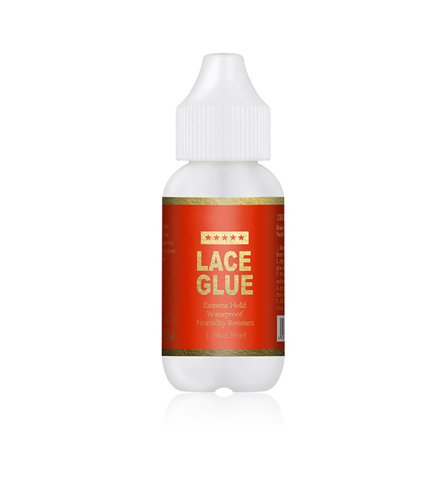 Lace Wig Glue Wig Adhesive Glue 38ml Strong Hold Invisible Bonding Adhesive Hair Glue for Wigs Fast Drying Waterproof No Residue Improved Formula Easy to Apply (Red) - Buy Online on GoSupps.com