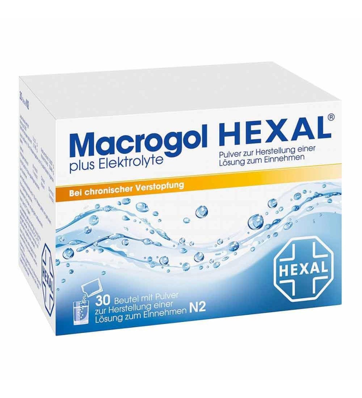 Buy Macrogol Hexal Plus Electrolyte 30 Pcs - International Shipping Available | Fast Delivery - Buy Online on GoSupps.com