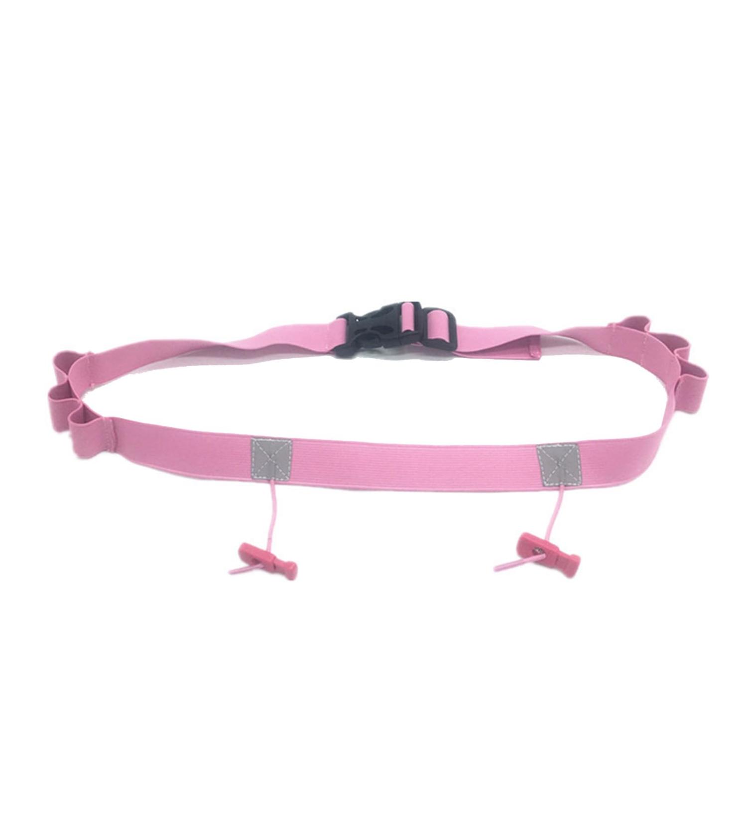 Elastic Gel Running Number Belt with Reflective Strip for Runners Cyclists & Triathletes - Includes Water Bottle Holders - Buy Online on GoSupps.com