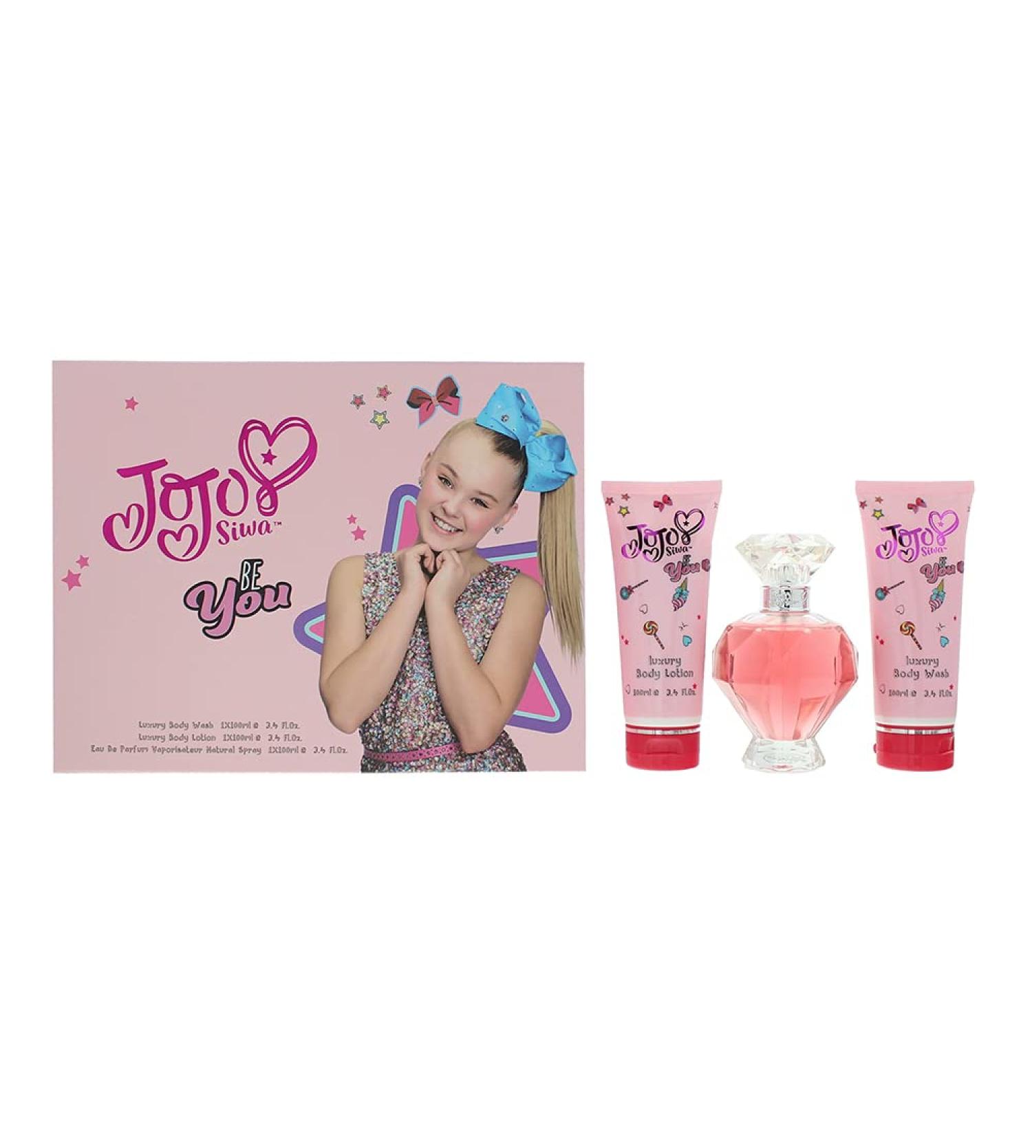 JoJo Siwa Be You - Gift Set With 100ml EDP Spray 100ml Body Wash and 100ml Body Lotion - Buy Online on GoSupps.com