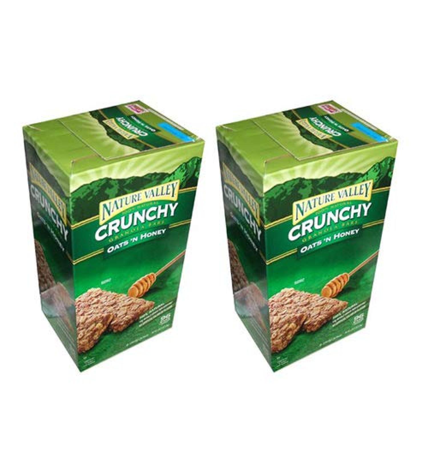 Nature Valley Crunchy Granola Bars Oats 'N Honey 98 Bars (2 Boxes)