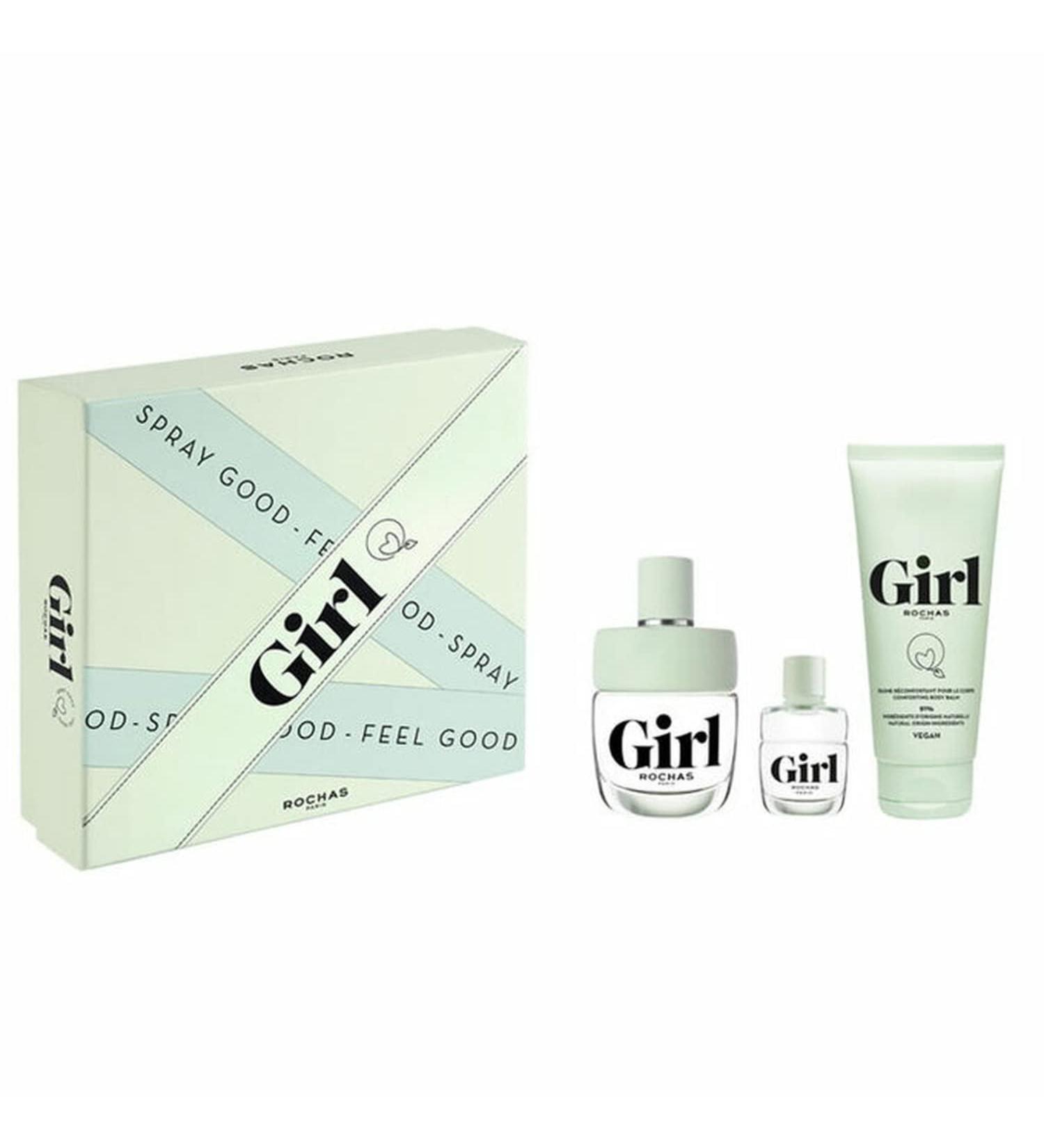 Rochas GIRL EDT SPRAY 3.4 OZ & SHOWER GEL 3.4 OZ & EDT SPRAY 0.15 OZ MINI