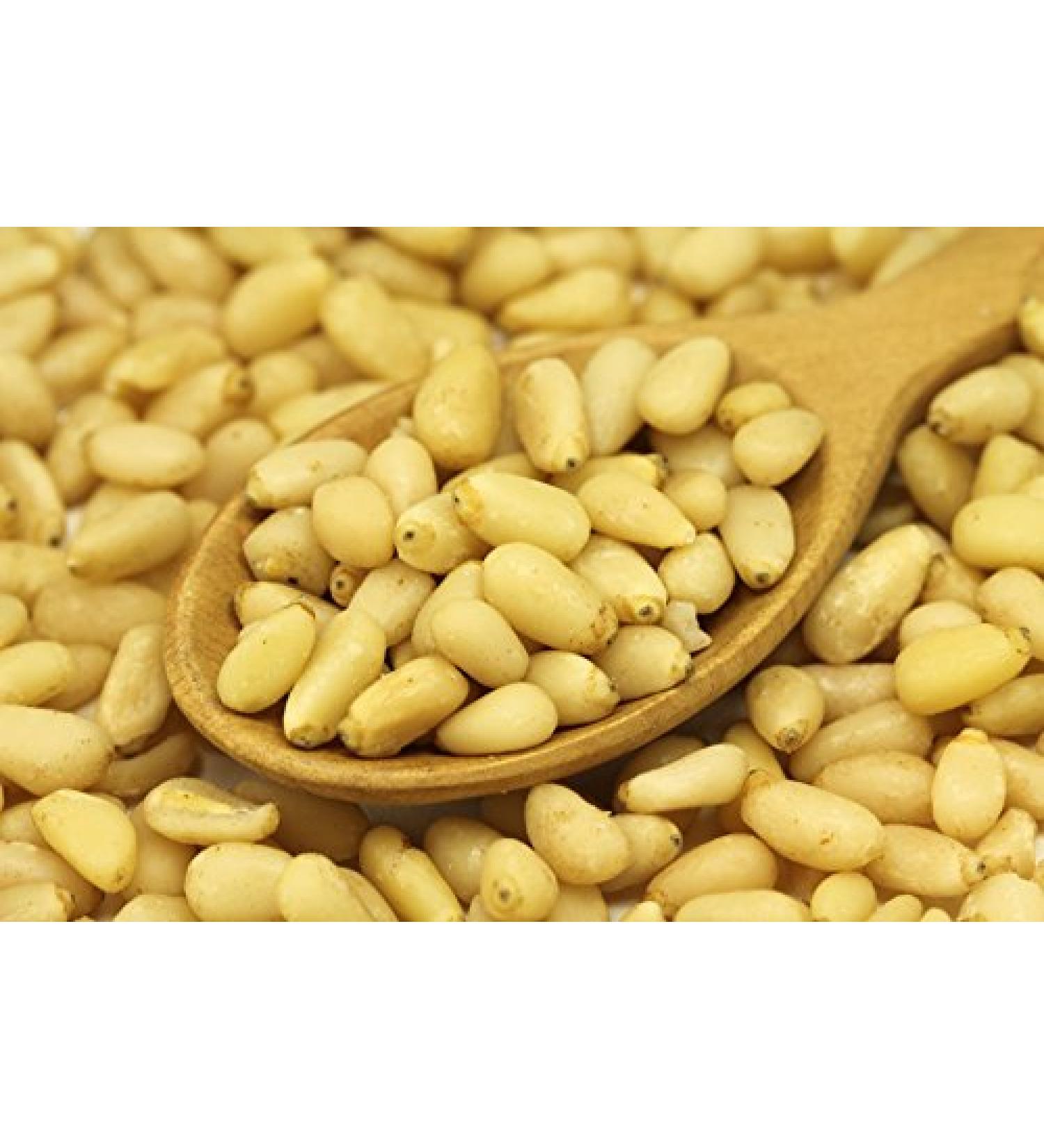 Pine Nuts 500g | Raw & Peeled | 100% Natural Gluten-Free Non-GMO | Siberian Piniene Kerne - Perfect for Recipes - Buy Online on GoSupps.com