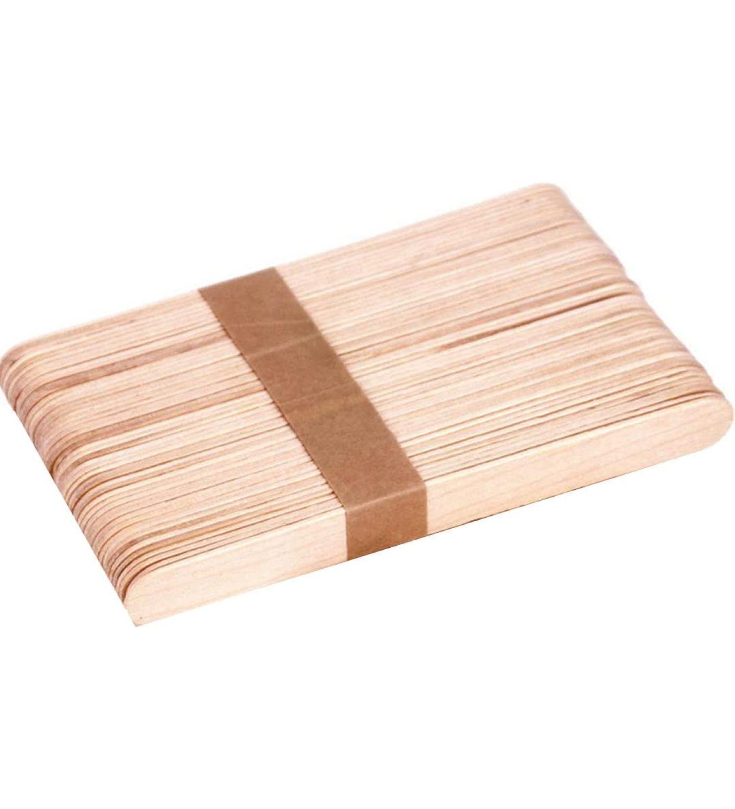 Vanity UK Waxing Spatulas 500 pcs Salon Professional Quality Disposable Wooden Sticks Suitable for Warm and Hot Wax Application for Body Hair Removal Flat Round End 500 Spatulas - Buy Online on GoSupps.com