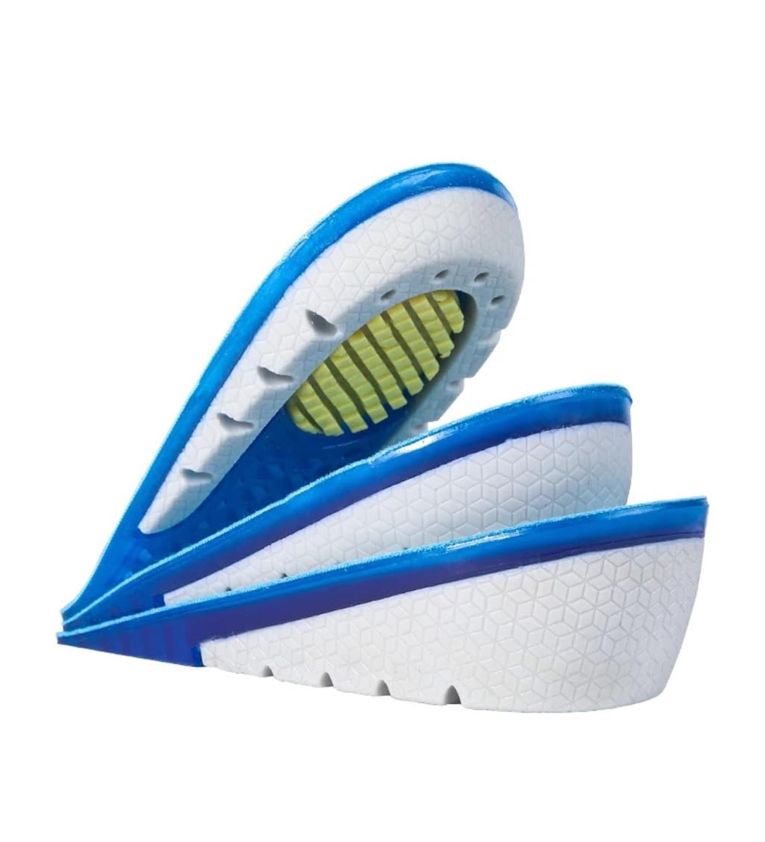Heightened Insole - 2CM Silicone Gel Invisible Heel Lift Pads for Men & Women | Height Increase Shoe Inserts - Buy Online on GoSupps.com