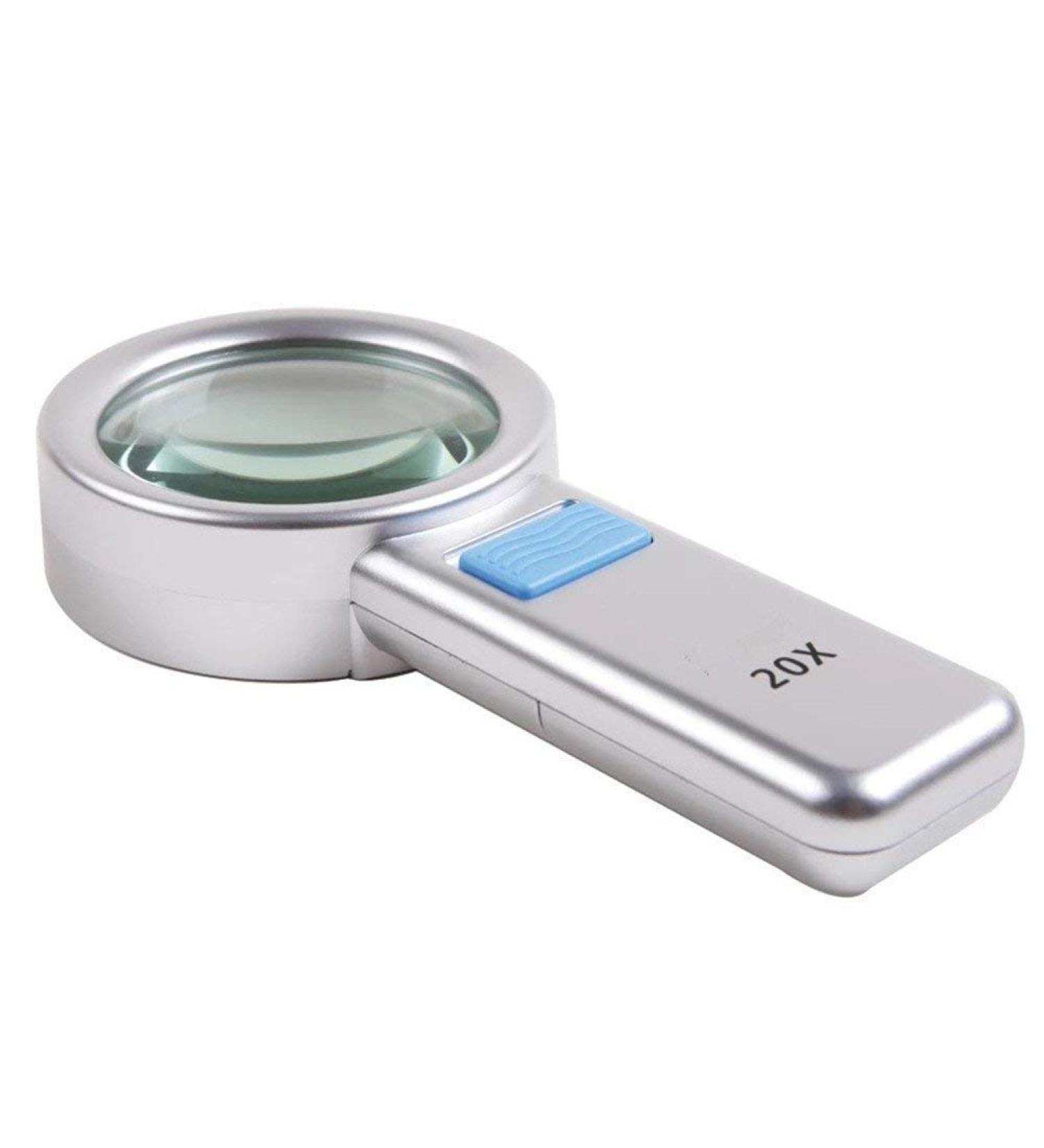 20x Led Glass Handheld Illumination Magnifier Optics HD Glass Lens for Elderly Children Reading Maintenance Identification Needlework Repair Made in China - Buy Online on GoSupps.com