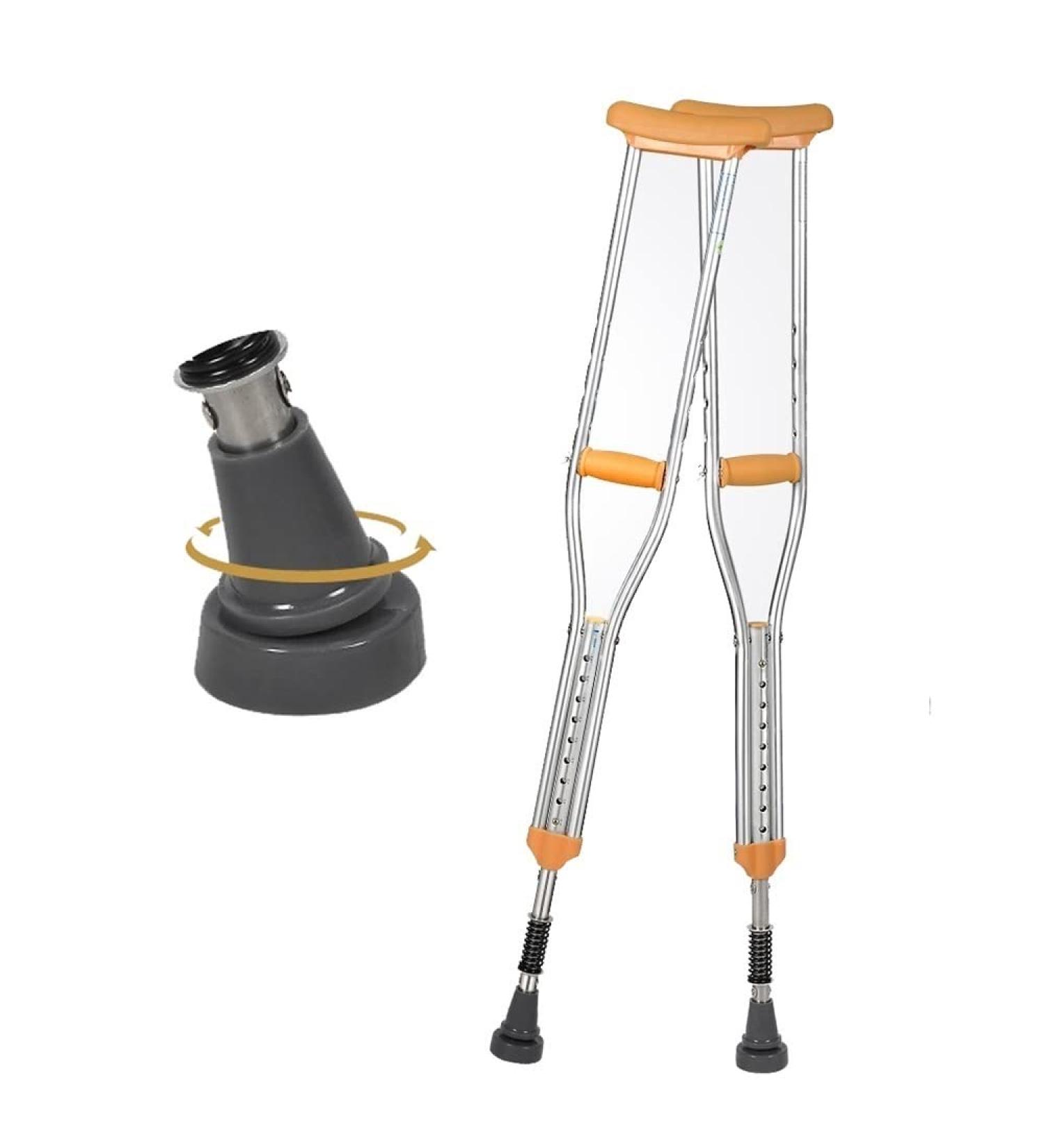 Crutches for Adults with Damping Spring Crutches with Soft Ergonomic Handle Grips Forearm Crutches Walking Crutches Post Injury Or Surgery Support for Elderly Handicapped Disabled Adults Fashionable - Buy Online on GoSupps.com