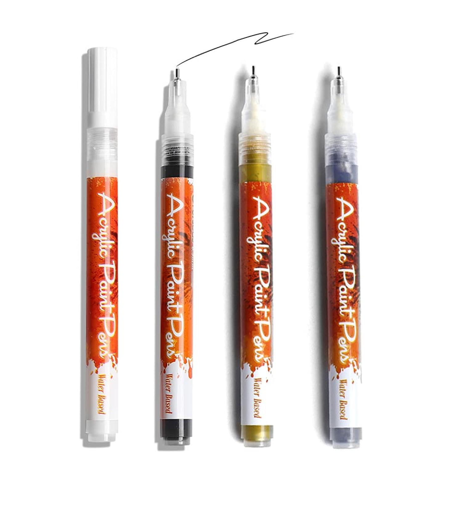 Nail Art Graffiti Dotting Pen Waterproof Drawing Painting Liner Brush DIY Flower Abstract Line Detail Beauty Adorn Manicure Tool for Acrylic/Natural/Gel Nails (4PCS) - Buy Online on GoSupps.com