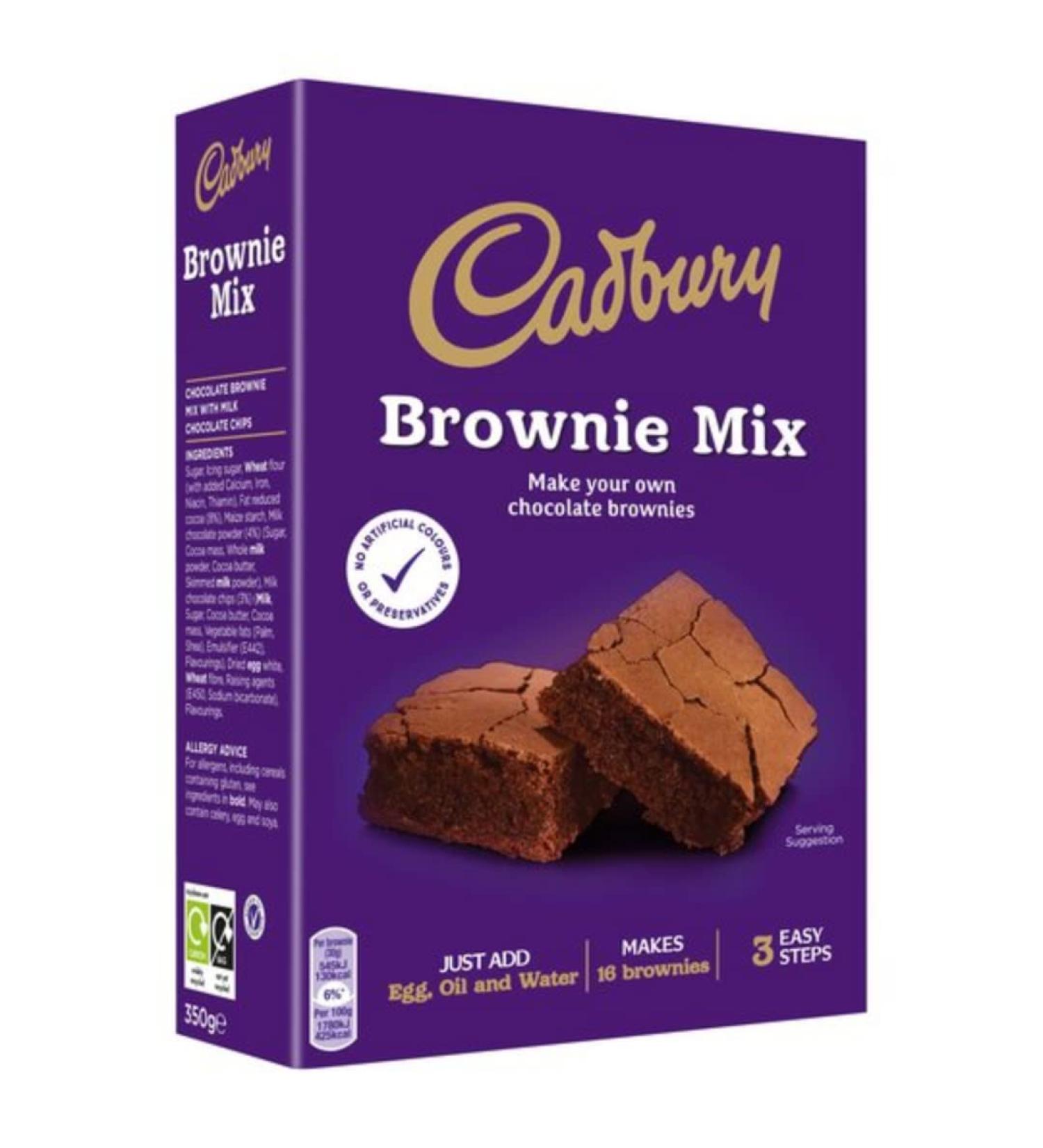 Cadbury Chocolate Brownie Mix 350gr x 5 pack