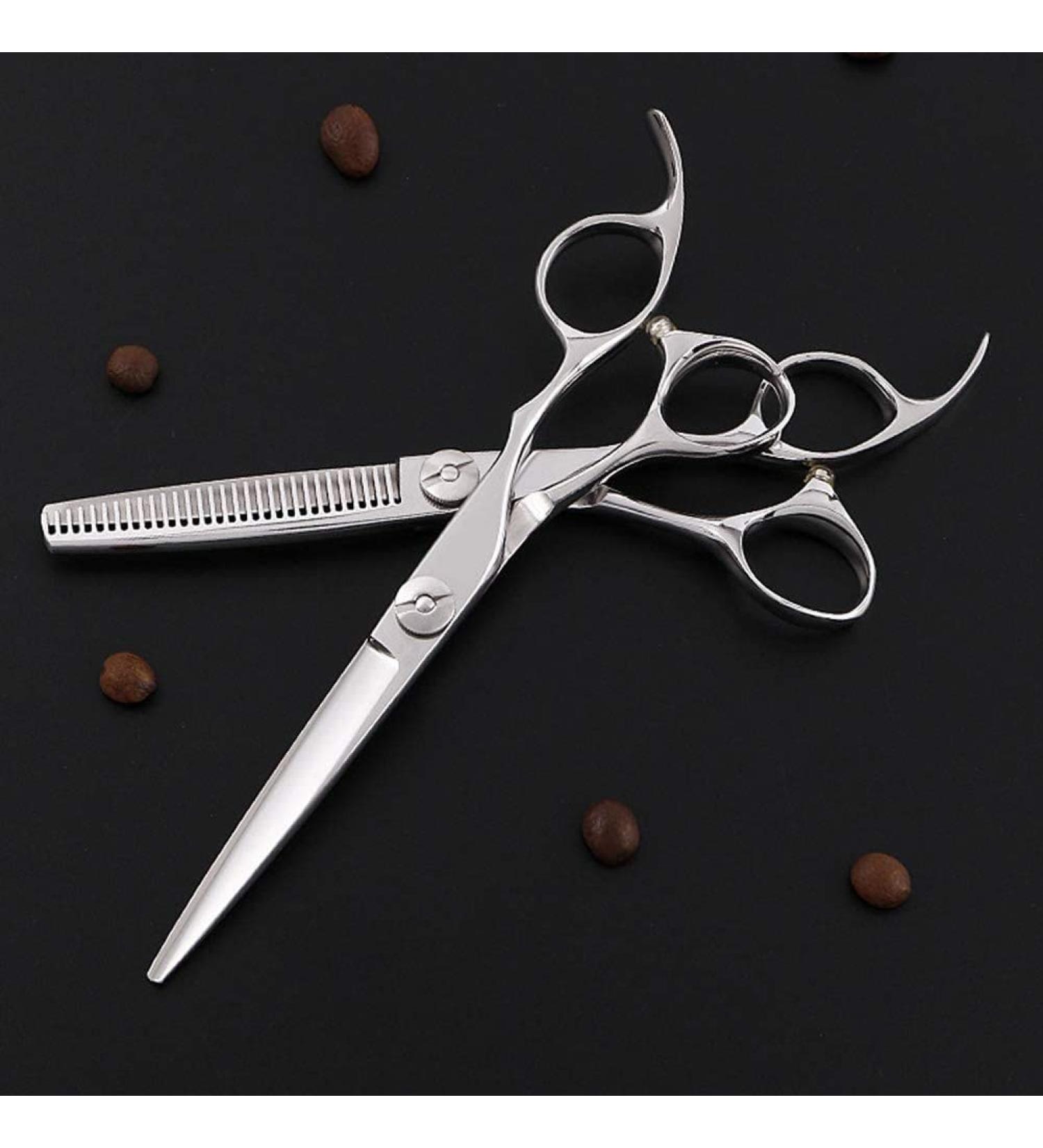 Hairdressing Scissors Hairdressing Scissors Double-Sided Tooth Shear Hair Scissors Barber Scissors Stainless Steel Salon Stylist Shears for Barber Shop Salon and Home Use A FlatCut6.0Inch - Buy Online on GoSupps.com