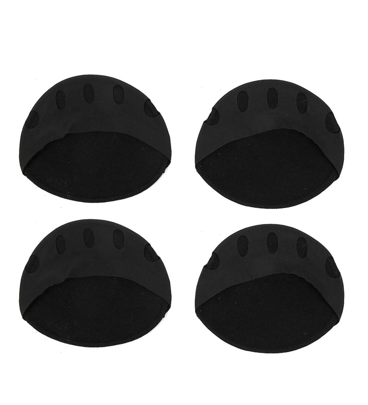 Foot Cushion Pointe Shoe Toe Pads - Pain Relief Forefoot Pads for High Heels (Black) - 2 Pairs - Buy Online on GoSupps.com
